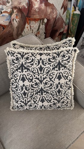 Pair oka cushions - pair, of