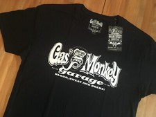 Gas Monkey Garage Mens Navy Blue 100% Cotton T-Shirt GMG OG Logo New with Tags