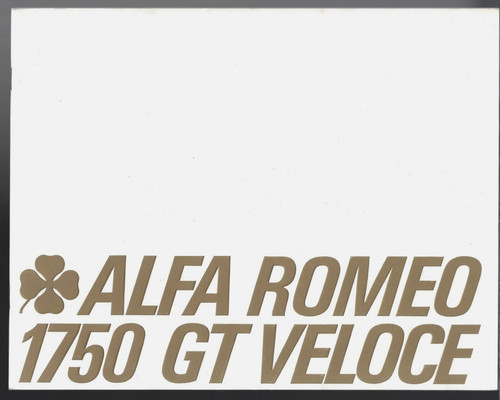 Alfa romeo 1750 veloce - 1750, gt