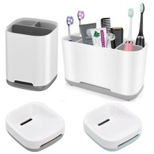 Electric Toothbrush Holder Bathroom Caddy Storage Large Multifunction Organizer