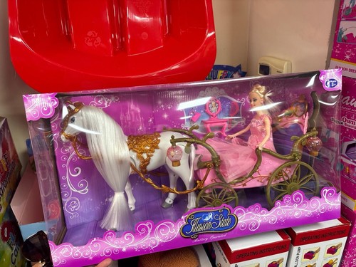 Princess doll white horse - ,,