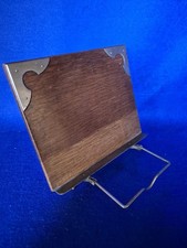 Old English Oak Wooden  Music Book Stand. Old Tabletop Book Stand
