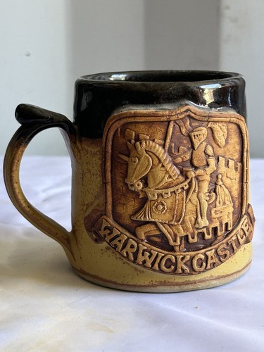 Warwick castle stoneware mug - castle,