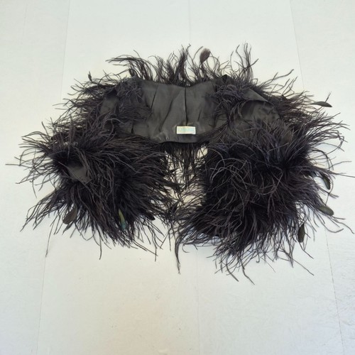 Medici feather bolero black - medici,