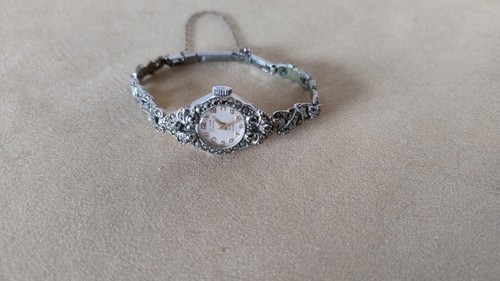 Ladies vintage watch marcasite - ladies,