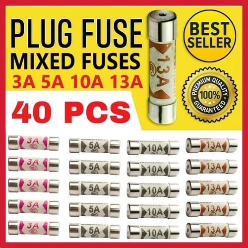 40x mixed fuses - fuses, ceramic