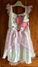 MORRISONS Girl’s Multicoloured Unicorn Dress Fancy Dress Outfit Size 5-6 Years
