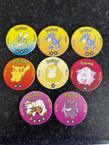 Pokémon pog style disks - pog,