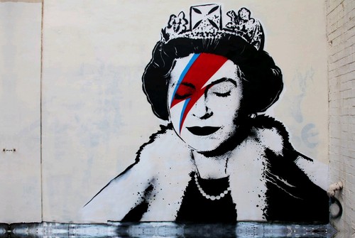 Banksy the queen - england, royal