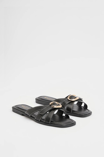 Wallis black flats womens - black,