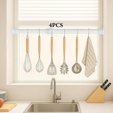 4x Mini Curtain Rod Thin DIY