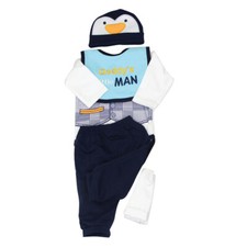3pcs Rompers Pants Socks Hat