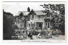 DORSET - SUN-RAY HOTEL, OSMINGTON nr WEYMOUTH Real Photo Postcard