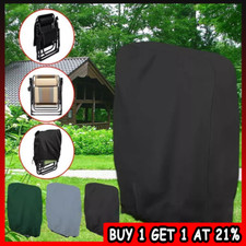 Folding Garden Chair Covers Reclining Sun Lounger Cover Waterproof UV Resistant