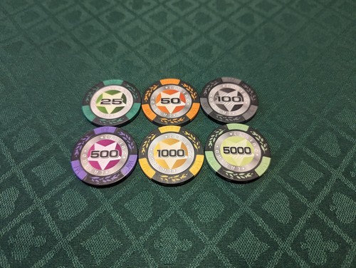Chip sample poker - 6,