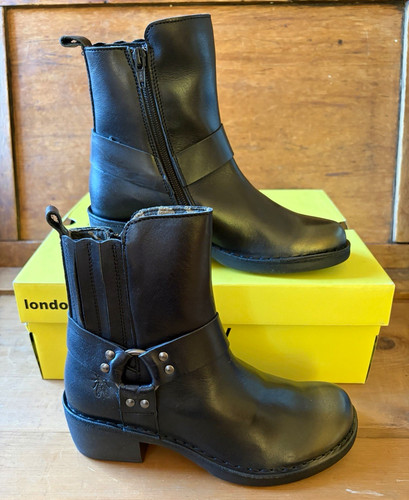 Fly london clark gold black - london,