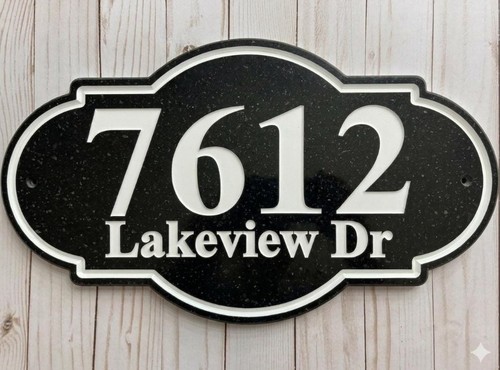 Home address sign - home, engraved