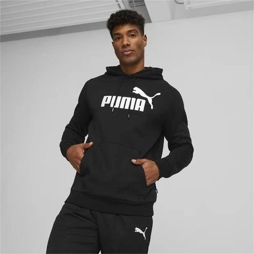 Puma essentials black big logo - essentials,