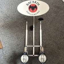 Twin Bacardi Pearl Optic Measure 35ml Home Bar Mancave Gaskell & Chambers READ