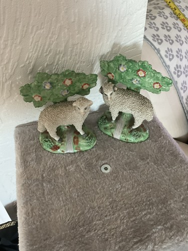 Staffordshire sheep antique - staffordshire,