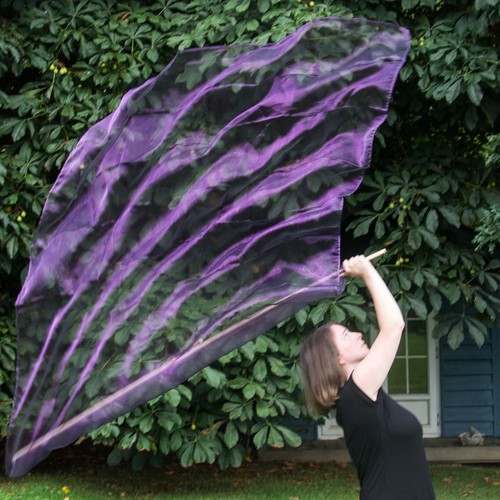 Worship dance purple organza - purple,