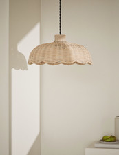M&S Scallop Rattan Shade