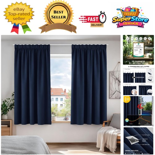 Classic pencil pleat - pencil, blackout
