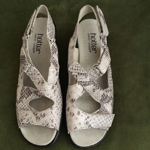 Hotter ladies leather sandals - ladies,