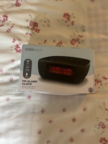 Asda tech alarm - tech, black