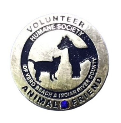 Humane society volunteer pin - humane,