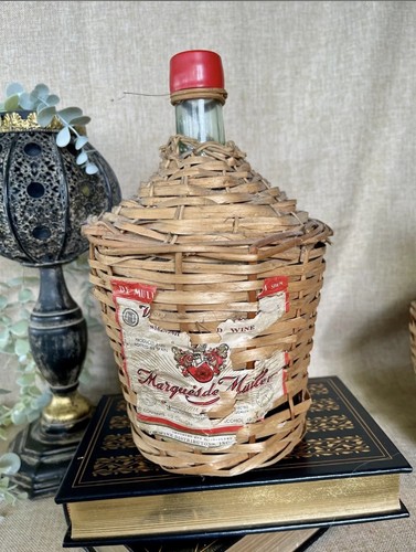 Wicker wrapped demijohn carboy - wicker,