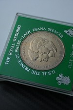 1981 Royal Wedding Commemorative Crown Coin Prince Charles and Princess Diana