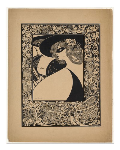 Art nouveau wall - poster,
