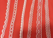 WHITE LACE TRIM RIBBON Frilly