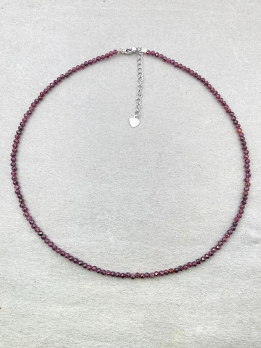 Dainty 3mm rhodolite - dainty,