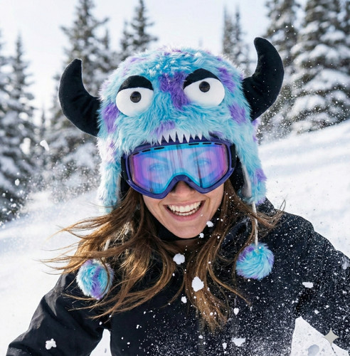 Funny monster helmet - funny,