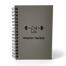 A6 Workout Tracker Notebook | 130-Page Fitness Log with 65 Sheets Journal