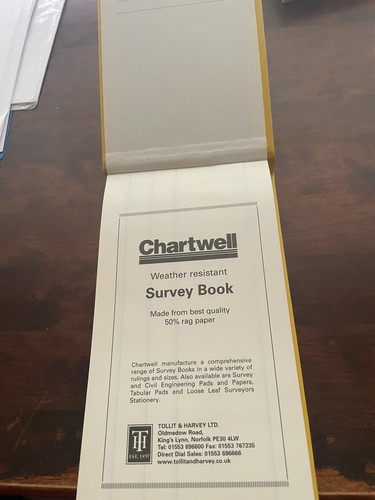 Chartwell 2142 survey book - 2142,