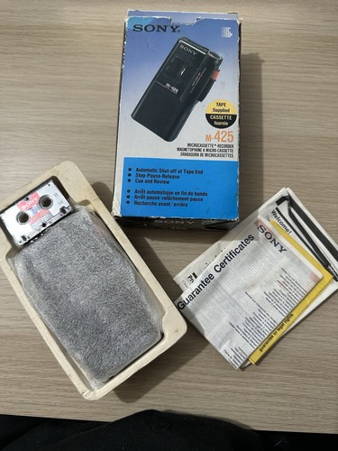 Sony 425 microcassette - sony, m-425