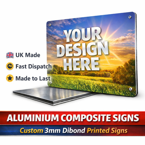 3mm aluminium composite - 3mm, sign