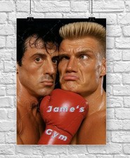 Personalised Rocky Movie Sylvester Stallone Movie A4 Wall Art Print Room Poster