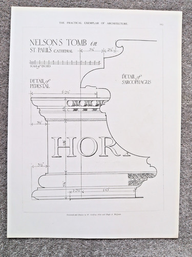 Details nelson tomb at st - details,