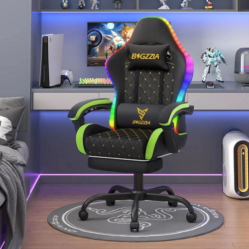 Rgb gaming chair leather - chair,