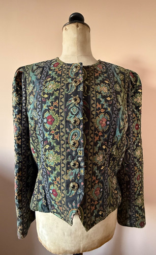 Vintage short jacket paisley - jacket,