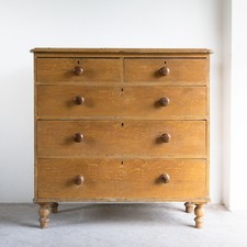 Antique Victorian Painted Pine