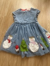 Mini Boden Girls Christmas Dress 7-8 Years
