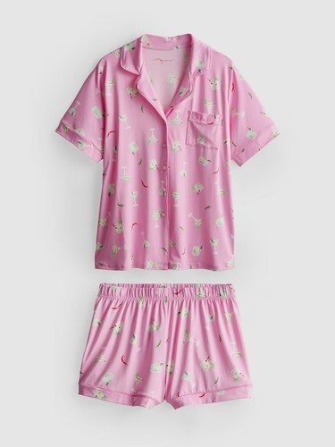 Printed shorty boyfriend - shorty,