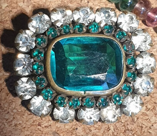 Victorian paste brooch large - victorian,