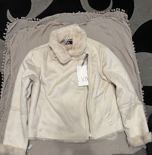 Zara winter white faux - zara,