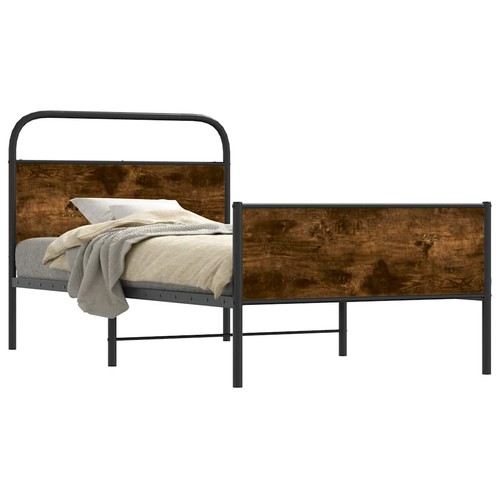 Metal bed frame without - frame,